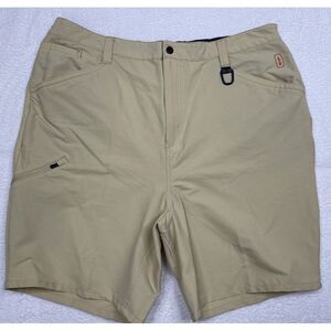 Bass Outdoor Hiking Shorts Men‎ 2XL Brown 9" Zip Tech Pocket